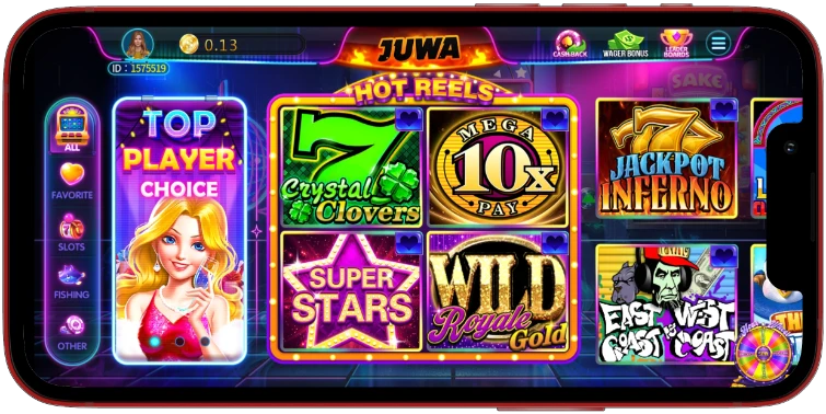 Juwa games running in the mobile application