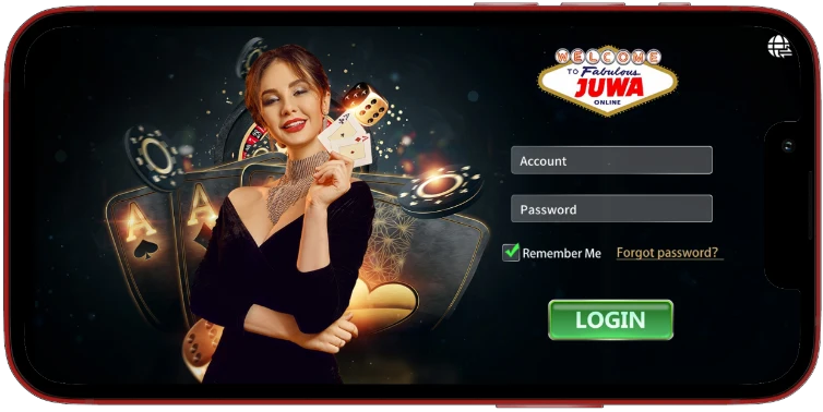Juwa account login screen